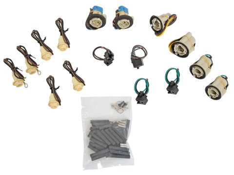 Painless Performance GM Suburban Headlight Pigtail Socket Kits 30353 Light Bulb Socket, Headlight, Plastic, Dual Square Headlights, Kit