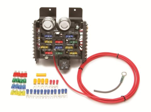Painless Performance 16-Circuit Compact Pro Street Fuse Blocks 50101 Block, Compact, Street, 16-Circuit, Universal, Kit