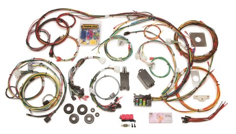 Painless Performance 22-Circuit 1965-66 Mustang Chassis Harnesses for 1965-1966 MUSTANG - 20120 Wiring Harness, 22-Circuit, Dash Ignition, Front Mount Fuse Block, Spade Fuse, Ford, Kit