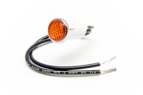 Painless Performance Warning Lights 80208 Light, Performance, Lens/Amber, .500 in. Diameter, Each