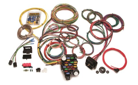 Painless Performance 28-Circuit Universal Muscle Car Harnesses 20104 Wiring Harness, 28-Circuit, Dash Ignition, Front Fuse Block, Spade Fuse, Extra-Long Harness, Universal, Kit