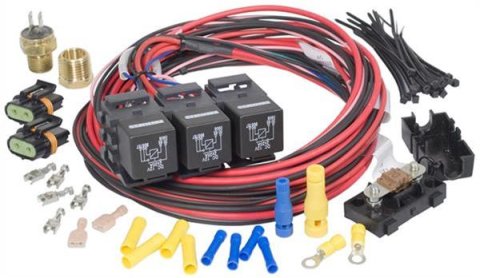 Painless Performance Dual Activation Electric Fan Relay Kits 30117 Control/Relay Kit, Fans, 185 Degrees on, 175 Degrees Off., Kit