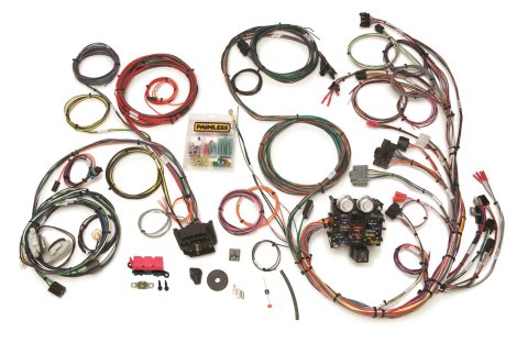 Painless Performance 23-Circuit Direct-Fit Jeep YJ Harnesses for 1987-1991 WRANGLER - 10111 Wiring Harness, 23-Circuit, Column Ignition, Front Mount Fuse Block, Spade Fuse, Direct Fit, Jeep, YJ, Kit