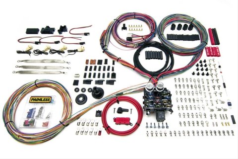 Painless Performance Pro Series Wiring Harnesses 10401 Harness, 23-Circuit, Column Key, Firewall Grommet Style, Front Fuse Block, LED Blade Fuses, Standard Harness, Universal, Kit