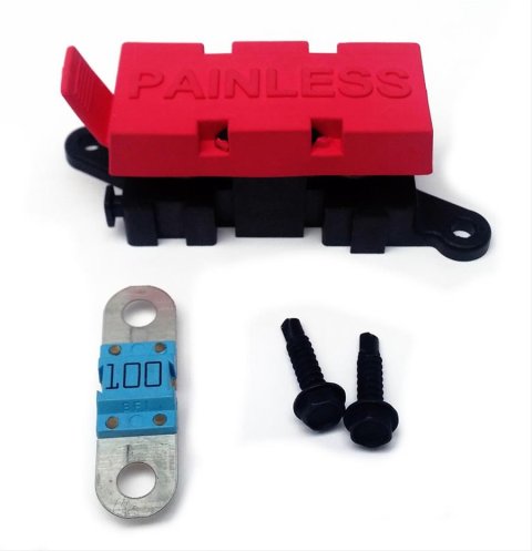 Painless Performance MIDI Fuse Holders 80000 Holder, MIDI, Two 100 amp Fuses, Each