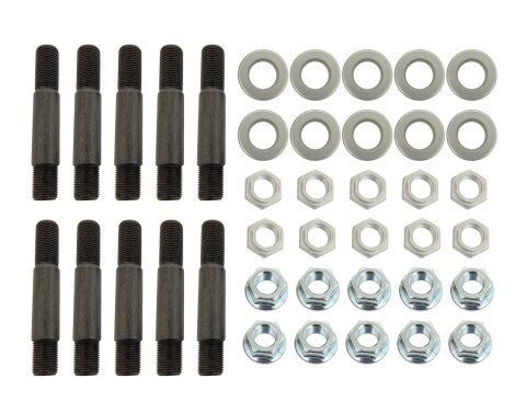Strange Axle Studs A1041 Wheel Stud, Screw-In, 5/8-18 in. RH, 4.000 in. Length, 0.438 in. Washers, Nuts, Set of 10