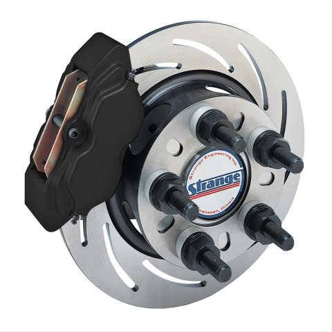 Strange Rear Brake Kits B1704WC Disc Brakes, Rear, Slotted Rotors, 4-Piston Calipers, Chrysler, 8.75 in./9.75 in., Kit