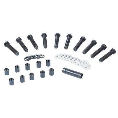 Strange Axle Studs A1027 Wheels Studs, Screw-In, 5/8-18 in., 3 in. Length, Lug Nuts, Spacers, 0.438 in. Aluminum Washers, Wrench, Set of 10