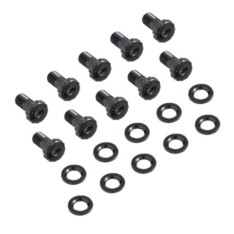Strange Engineering Ring Gear Fasteners N1976 Bolts/Washers, Gear, Ford 9 in. Steel Spool, Set of 10