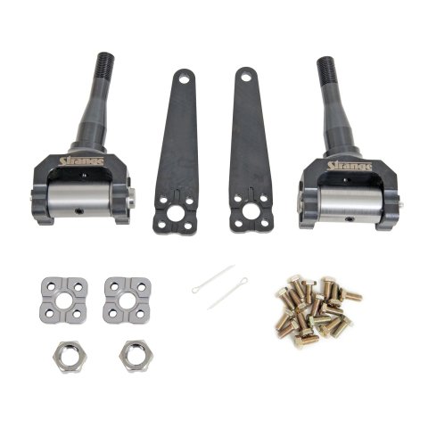 Strange Front Spindles S3453 Spindles, Front, 4130 Chromoly Steel, Black Oxide, Pair