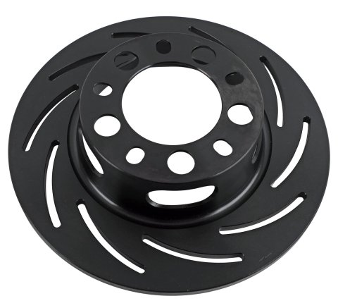 Strange Slotted Rotors B2795 Brake Rotor, 11.25 in., Tapered, Slotted, Black, Passenger Side, Each