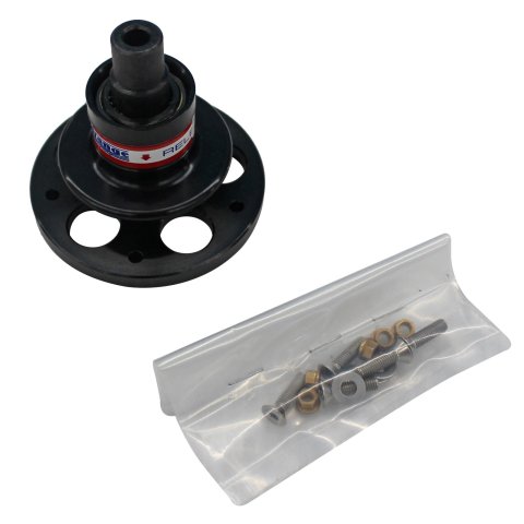 Strange Release Steering Hubs Q1200NB Wheel Quick-Disconnect, Hub, Aluminum, Black Anodized, 0.652 in. Shaft Diameter, Each