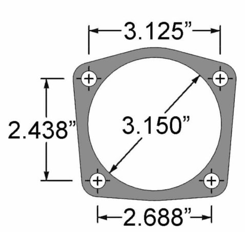 Strange Rear Axle Housing Ends H1143 Ends, Small GM, Type, 3.150 in. Bearing Bore, Pair