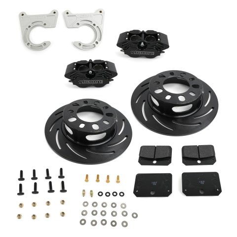 Strange Rear Brake Kits B1718WC Disc Brakes, Rear, Slotted Rotors, 4-Piston Calipers, , H1143 GM Housing Ends, Kit