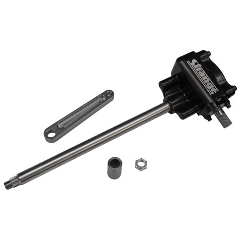 Strange Funny Car and Altered Steering Boxes S3441S Box, Altered, Side Steer, Manual, Aluminum, Black Anodized, 13 in. Shaft, Each