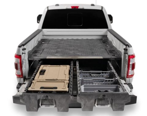 Decked In-Vehicle Storage Systems XF5 Truck Bed Tool Box, Systems, Center of Truck Bed Location, Polyethylene, Black, 6 ft. 6 in. Bed Only, Ford, Kit