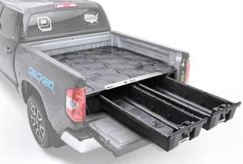 Decked In-Vehicle Storage Systems DG4 Truck Bed Tool Box, Polyethylene, Black, Chevy Silverado 1500, GMC Sierra 1500, 6 ft. 6 in. Bed, Each