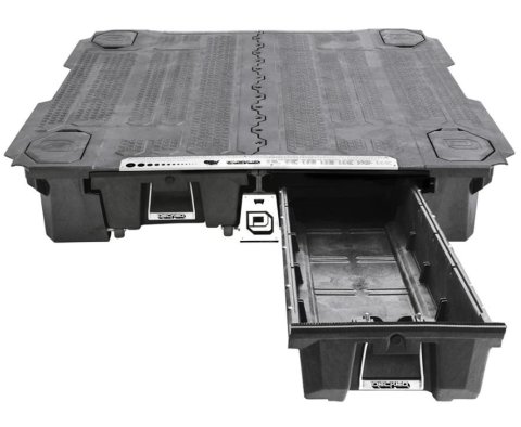 Decked In-Vehicle Storage Systems DG10 Truck Bed Toolbox, Black, Plastic, Center of Bed, Chevy, GMC, 8 ft. Bed, Kit