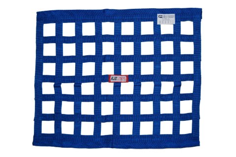 RJS Ribbon Window Safety Nets 10000403 Net, Ribbon, Rectangle, Nylon, Blue, SFI 27.1, 24 in. Width, 18 in. Height, Each