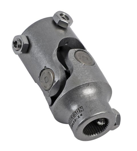 Borgeson Universal Steering U-Joints 115225 U-Joint, Standard Style, Stainless Steel, Natural, 1 in. DD, 11/16 in. 36-spline, Each