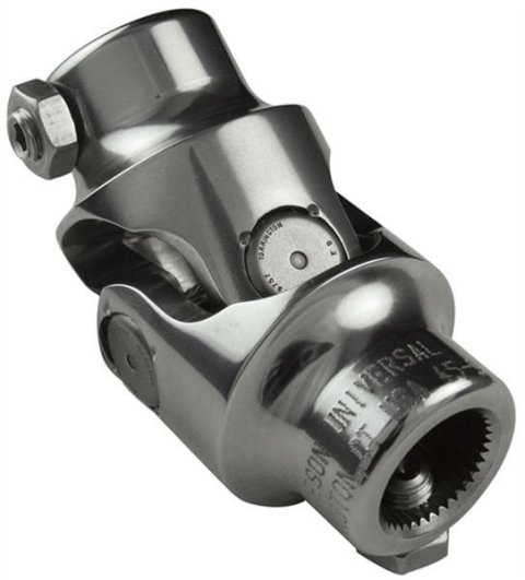 Borgeson Universal Steering U-Joints 125231 U-Joint, Standard Style, Stainless Steel, Polished, 1 in. DD, 3/4 in. 30-spline, Each