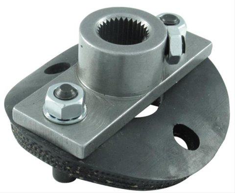 Borgeson Universal Rag Joints 990018 Steering Coupler, Universal, 17mm. DD, Steel, Steering Box Side Only, Includes Joint, Natural, Each