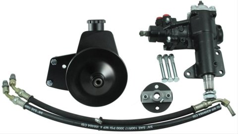 Borgeson Power Steering Conversion Kits for 1968-1969 COUGAR, 1967-1970 MUSTANG - 999021 Kit, Manual to Steering, Ford, SBF, Kit