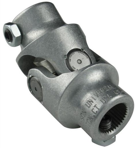 Borgeson Universal Steering U-Joints 214952 Joint, Aluminum, Natural, 3/4 in. DD, 1 in. DD, Each