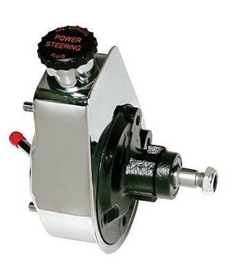 Borgeson Universal Self-Contained Saginaw GM Power Steering Pumps 800313 Pump, Saginaw, Chrome Reservoir, GM, Each