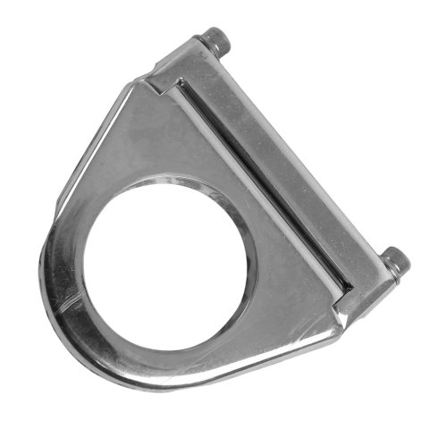Borgeson Solid-Style Column Drops 911202 Steering Mount, Solid-Style, 2 in. Drop, Aluminum, Polished, Hinged, for 2.0 in. Diameter, Each