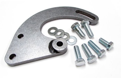 Borgeson Universal Power Steering Pump Brackets 802402 Brackets, Driver Side Mid Mount, Upper and Lower, Steel, Natural, Kit