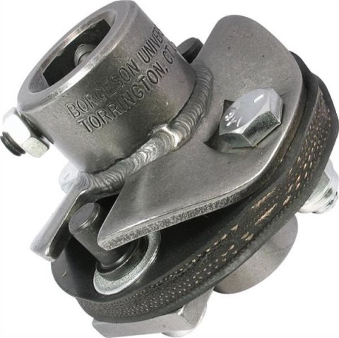 Borgeson Universal Rag Joints 054943 Steering Coupler, Joint, 3/4 in. DD, 1 in. 48-Spline, Steel, Natural, Each