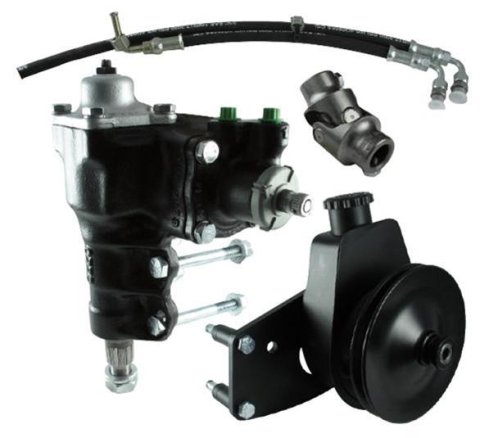 Borgeson Power Steering Conversion Kits for 1966-1977 BRONCO - 999059 Box, Conversion, Universal Joint, Pump Kit, Pump Bracket and Pulley, Hoses, Ford, Kit