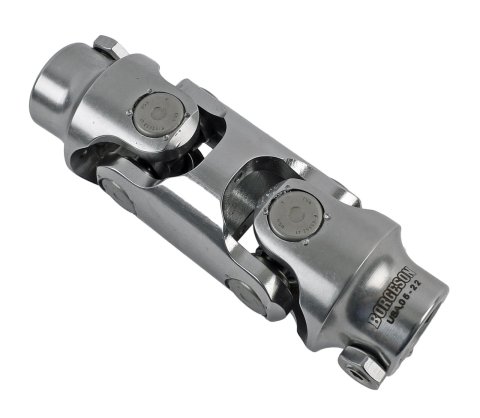 Borgeson Universal Steering U-Joints 144949 Joint, Stainless Steel, Polished, 3/4 in. DD, 3/4 in. DD, Each