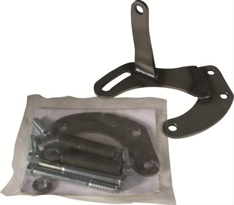 Borgeson Universal Power Steering Pump Brackets 802407 Brackets, Driver Side, Upper and Lower, Steel, Chevy, Big Block, Kit