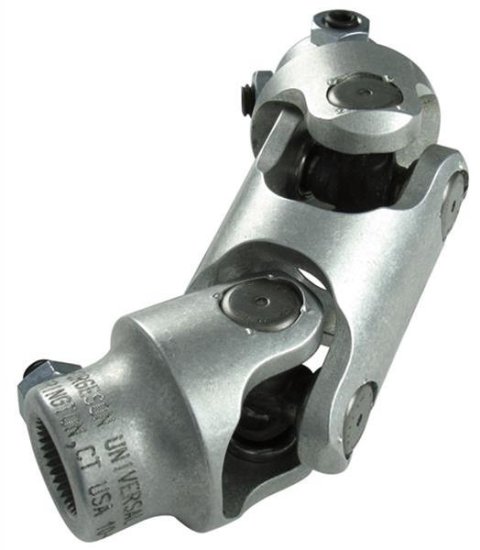 Borgeson Universal Steering U-Joints 226464 Joint, Double, Aluminum, 3/4 in. Smooth Bore, 3/4 in. Smooth Bore, Each