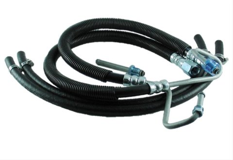 Borgeson Power Steering Hose Kits 925117 Hoses, Rubber, Black, Dodge, Kit