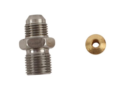 Borgeson GM Inverted Flare Adapter Fitting Sets 925127 Fitting, or O-ring Adapter, Straight, to 6AN, Each