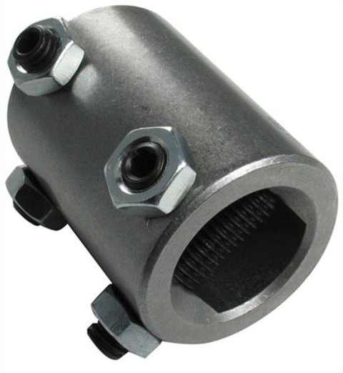 Borgeson Universal Steering Shaft Couplers 315249 Coupler, Steel, 1 in. DD, 3/4 in. DD, Each