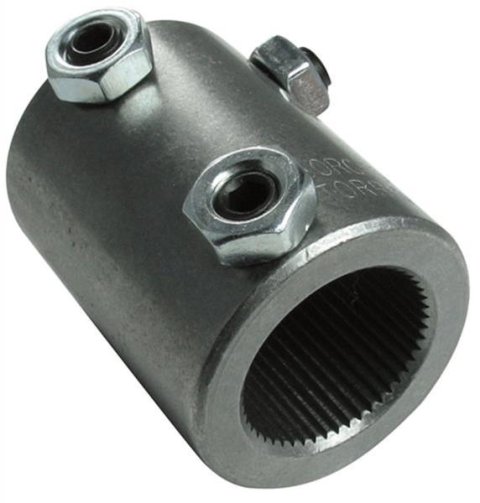 Borgeson Universal Steering Shaft Couplers 314349 Coupler, Steel, Natural, 1 in.-48 Spline, 3/4 in. Double D, Each