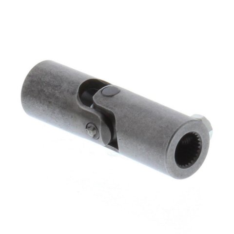 Borgeson Universal Steering U-Joints 510964 U-Joint, Pin and Block, 3/4 in. without Splines, 9/16 in. 26 Spline, 3.375 in. Length, Steel, Natural, Each