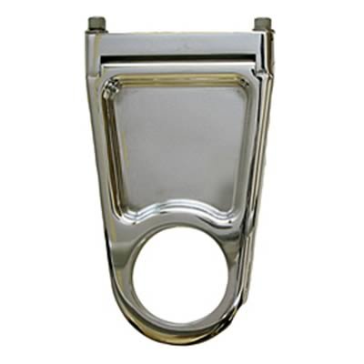 Borgeson Recessed-Style Column Drops 915204 Steering Mount, Aluminum, Polished, 2.00 in. Diameter, 4.0 in. Drop, Each