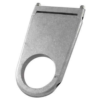 Borgeson Solid-Style Column Drops 910222 Steering Mount, Aluminum, Natural, 2.25 in. Diameter, 2.0 in. Drop, Each