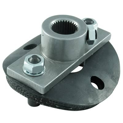 Borgeson Universal Steering Shaft Couplers 990016 Coupler, Steel, 11/16 in. 36-Spline, One Side Replacement, Rag Joint Included, Each