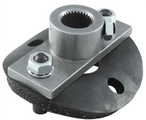 Borgeson Universal Steering Shaft Couplers 990012 Coupler Component, Rag Joint, Steel, 3/4 in. 30-Spline, One Side Replacement, Each