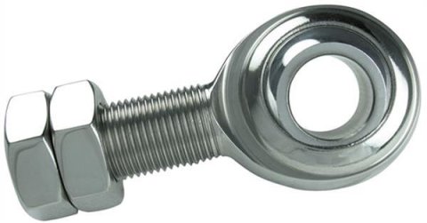 Borgeson Universal Steering Shaft Support Bearings 720000 Bearing, Shaft, Stainless Steel, Polished, Each