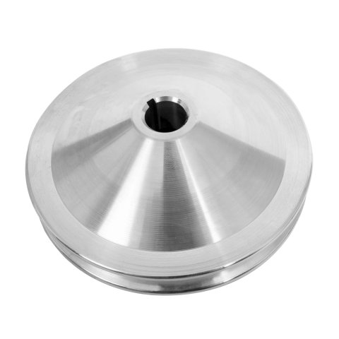 Borgeson Universal Power Steering Pulleys 801102 Pulley, V-Belt, 1-Groove, Billet Aluminum, Polished Finish, Chevy, Each