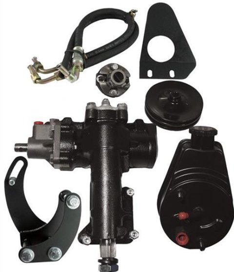 Borgeson Universal Power and Manual Steering Conversion Kits 999007 Kit, 3/4-36 Spline Column, SBC/LWP