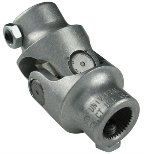Borgeson Universal Steering U-Joints 212864 Joint, Aluminum, 11/16-40 X 3/4 Smooth Bore