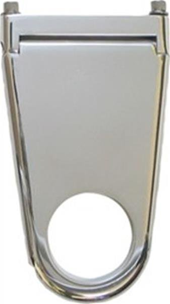 Borgeson Solid-Style Column Drops 911206 Steering Mount, Solid-Style, 6 in. Drop, Aluminum, Polished, Hinged, for 2.0 in. Diameter, Each